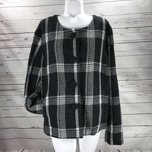 Merona XXL Wool Blend Weaved Lined Jacket